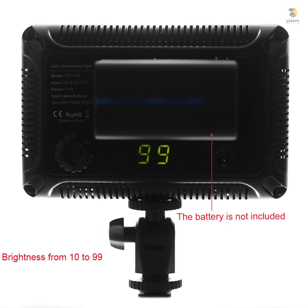 Bảng Đèn Led 176 Bóng 5600K Hỗ Trợ Chụp Ảnh Cho Cannon Pentax Olympus Camcorder DSLR