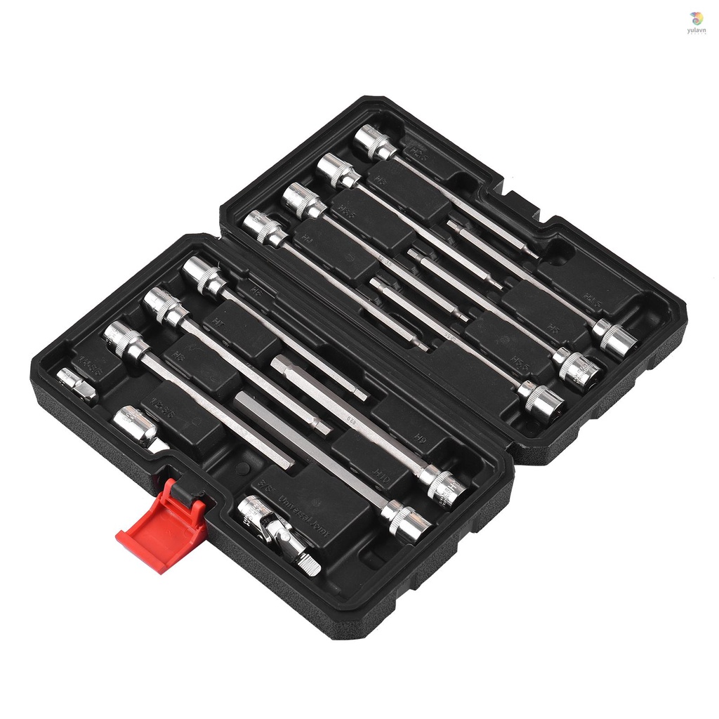 Bộ 15 Đầu Nối Dài Lục Giác 3 / 8 "Chuyên Dụng | Set 12 / 12 / 12 Món Đồ Chơi Chất Lượng Cao | Kích Thước 3mm 10mm 3mm 10mm | Trục Nối Dài 6 "Dài 6" Chuyên Dụng Chất Lượng Cao | Mũi Khoan Thép Cao Cấp S2 S2 Chuyên Dụng | Ổ Cắm Điện Cr-V Chịu Lực Tốt Chuyên
