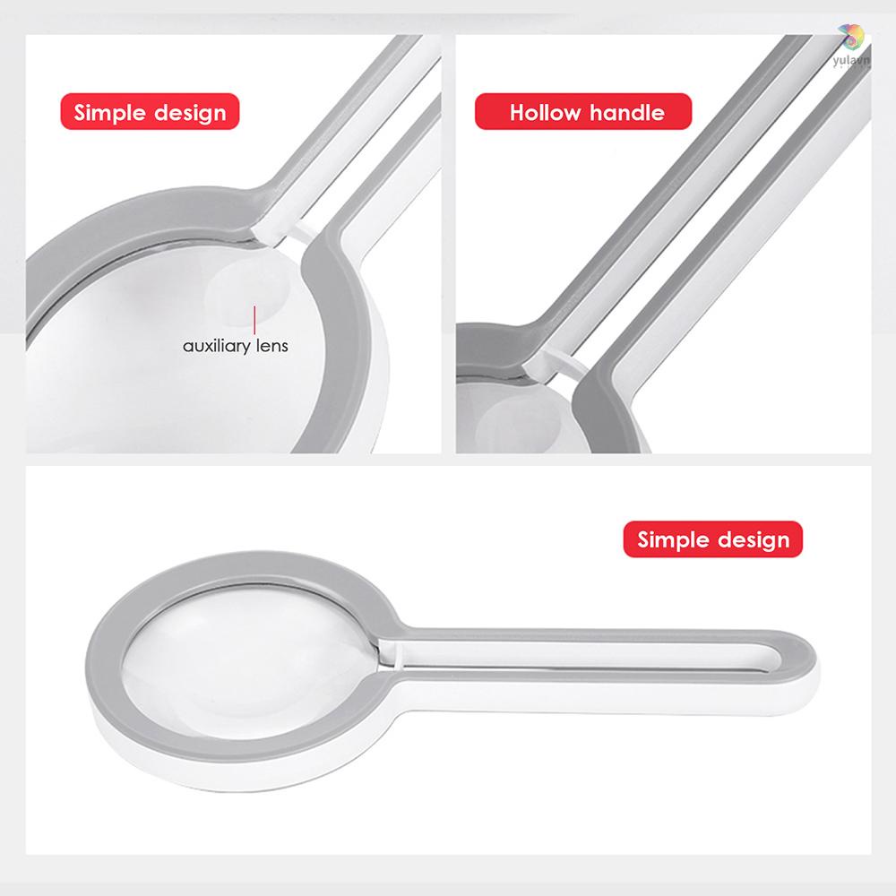 Kính Lúp Cầm Tay 10X &amp; 5X Chuyên Dụng Sửa Chữa Đọc Sách