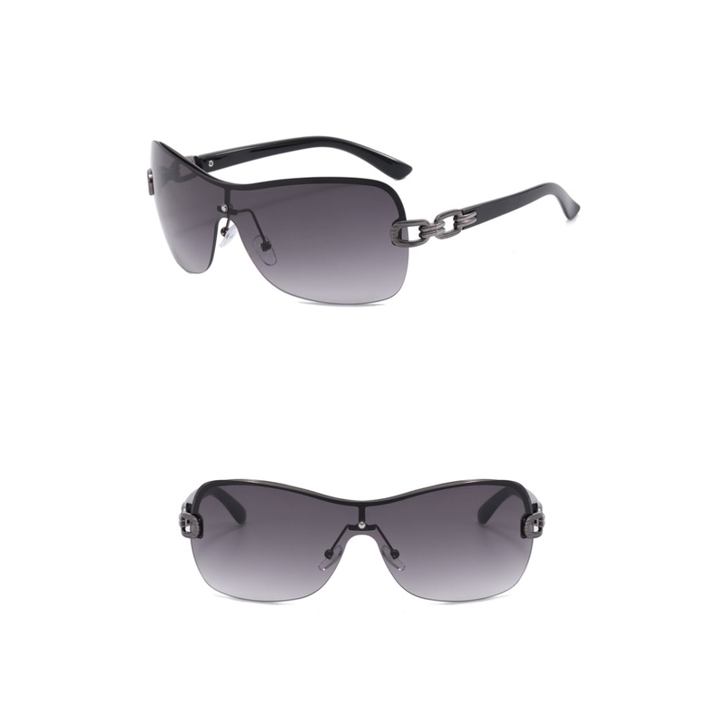 (AIMURUSI) COD Kính Mát Một Mảnh Không Gọng Phong Cách Âu Mỹ Cổ Điển Y2K