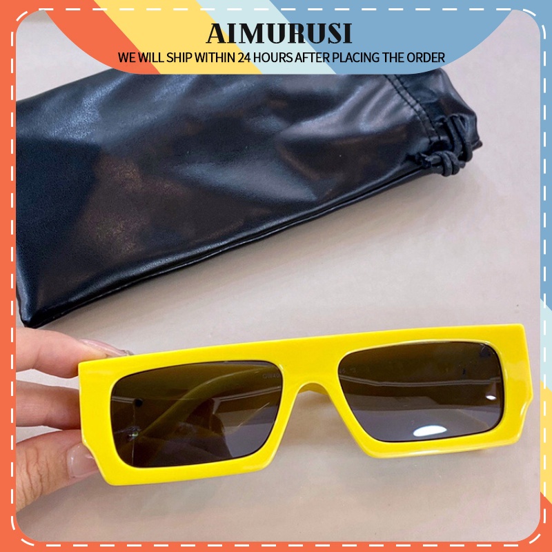 (AIMURUSI) COD X Kính Râm Gọng Vuông Nhỏ In Họa Tiết Phong Cách Hip Hop Đường Phố Âu Mỹ Hợp Xu Hướng Thời Trang