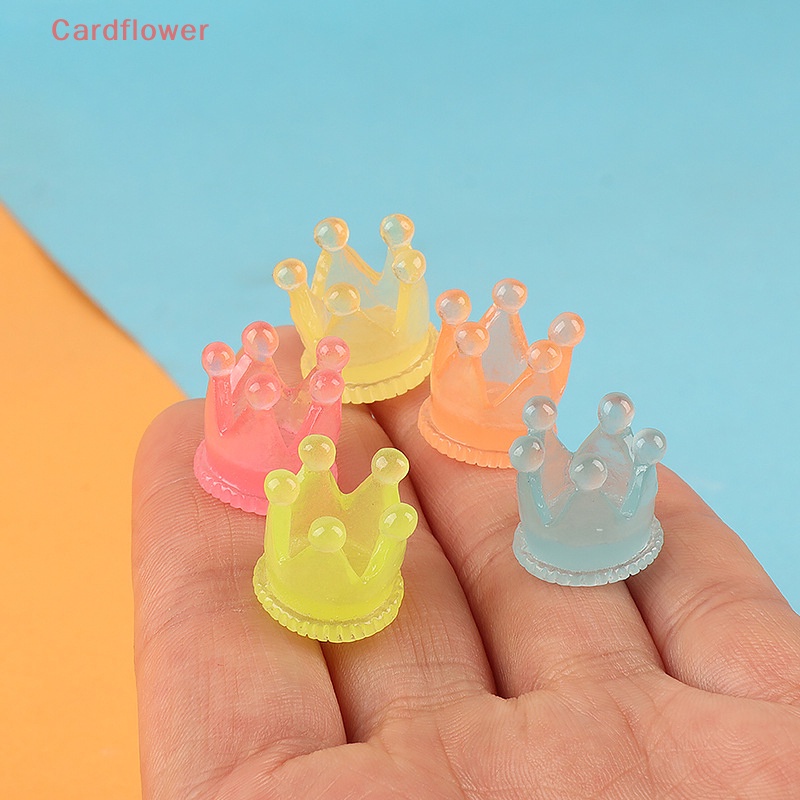 &lt; Cardflower &gt; Vương Miện Nhỏ Phát Sáng Trang Trí Phong Cảnh Sáng Tạo DIY Mới
