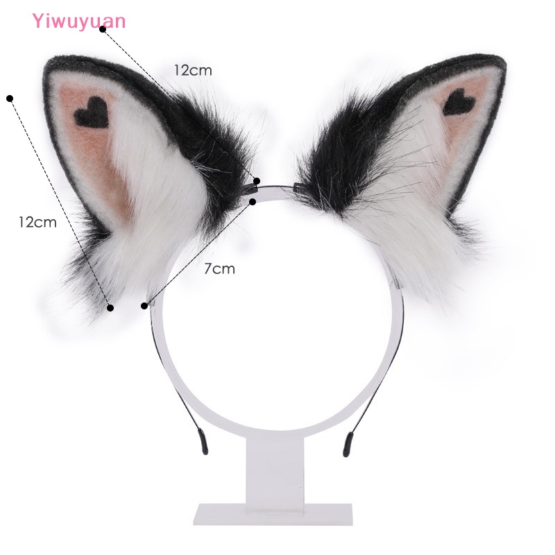 < Yiwuyuan > Băng Đô Tai Mèo Lông Xù Hóa Trang Lolita Mới