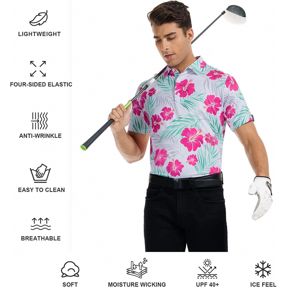 Áo polo Tay Ngắn Có Cổ Thoáng Khí Phong Cách Thể Thao Thời Trang Cho Nam