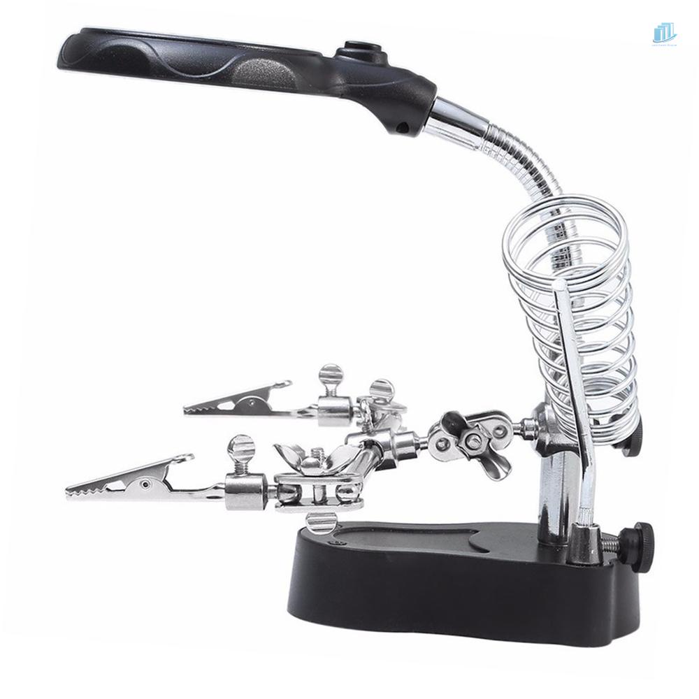 Kính Lúp s2mwvn 3.5x 12X Kẹp Cá Sấu Có Đèn LED Có Thể Điều Chỉnh Tiện Dụng Đen