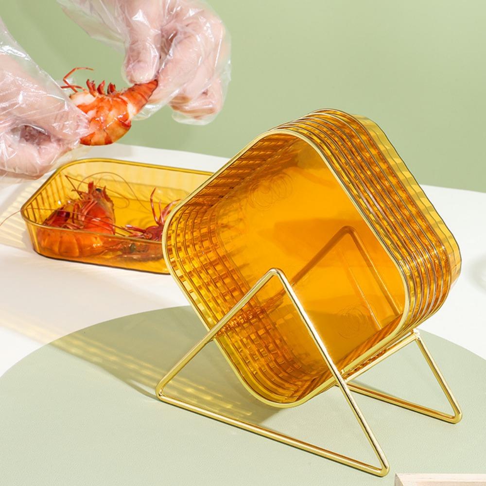 GLENES Đĩa Đựng Trái Cây Tráng Miệng Chống Trượt Phong Cách Nhật Bản 2023