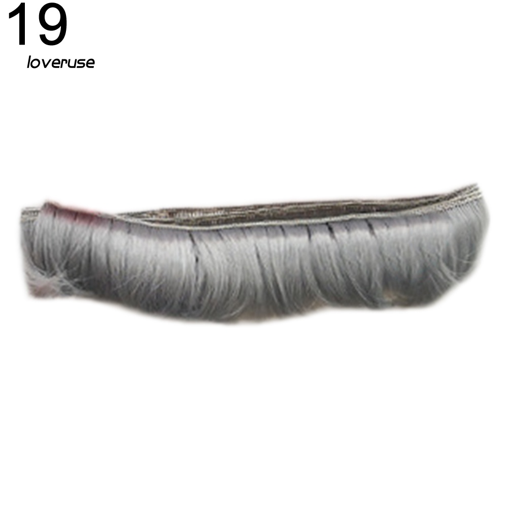 Tóc Giả Dài Sợi Chịu Nhiệt Độ Cao Màu Sắc Đơn Giản Cho Búp Bê