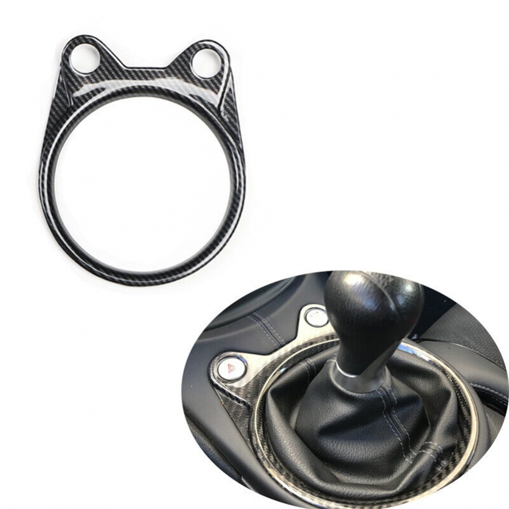 Viền Bọc Bảng Điều Khiển Cần Số Bằng ABS Họa Tiết Sợi Carbon Cho Nissan 370Z 2009-20