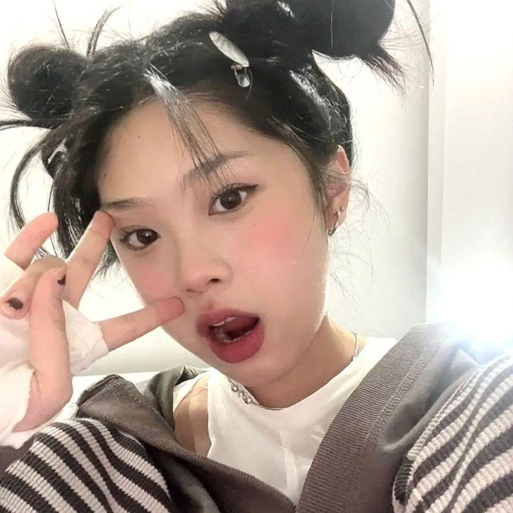 Kẹp Tóc Kim Loại Phong Cách Retro Dễ Thương|Kẹp Tóc y2k Họa Tiết Hình Học Phong Cách Harajuku Hàn Quốc Cho Nữ