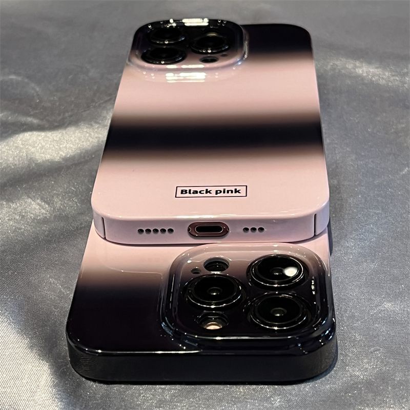 Ốp Điện Thoại Cứng Màu Đen Gradient Chống Sốc Bảo Vệ Toàn Diện Cho Iphone 13 14pro7 11128p max