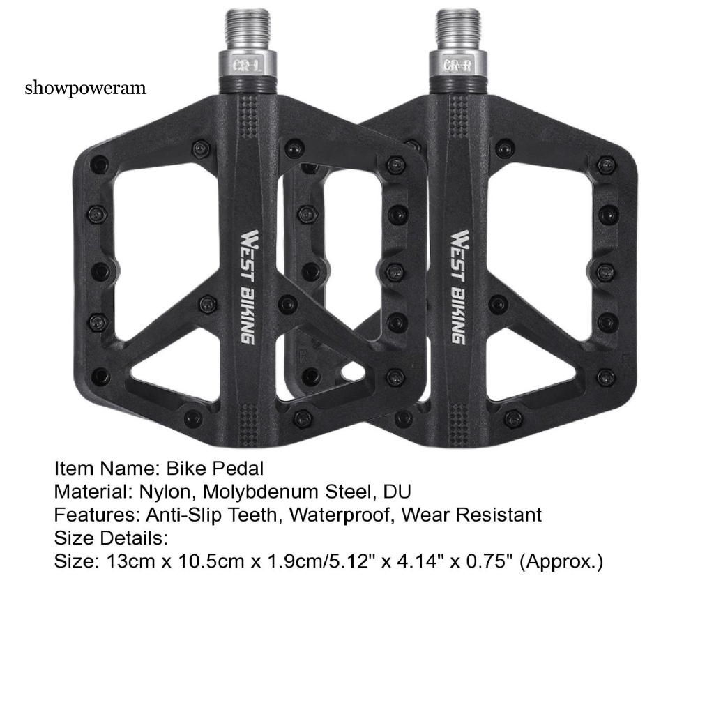 1 Cặp Bàn Đạp Xe Đạp Bằng Nylon Chống Mòn Chống Thấm Nước Tiện Dụng