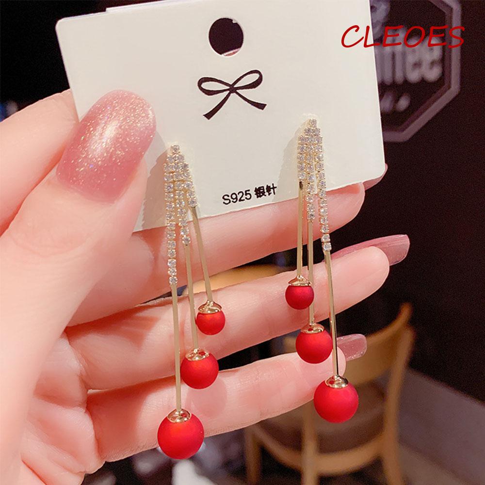 Bông Tai Thời Trang Mùa Thu Phong Cách Hàn Quốc|Khuyên Tai Đính Đá Lấp Lánh