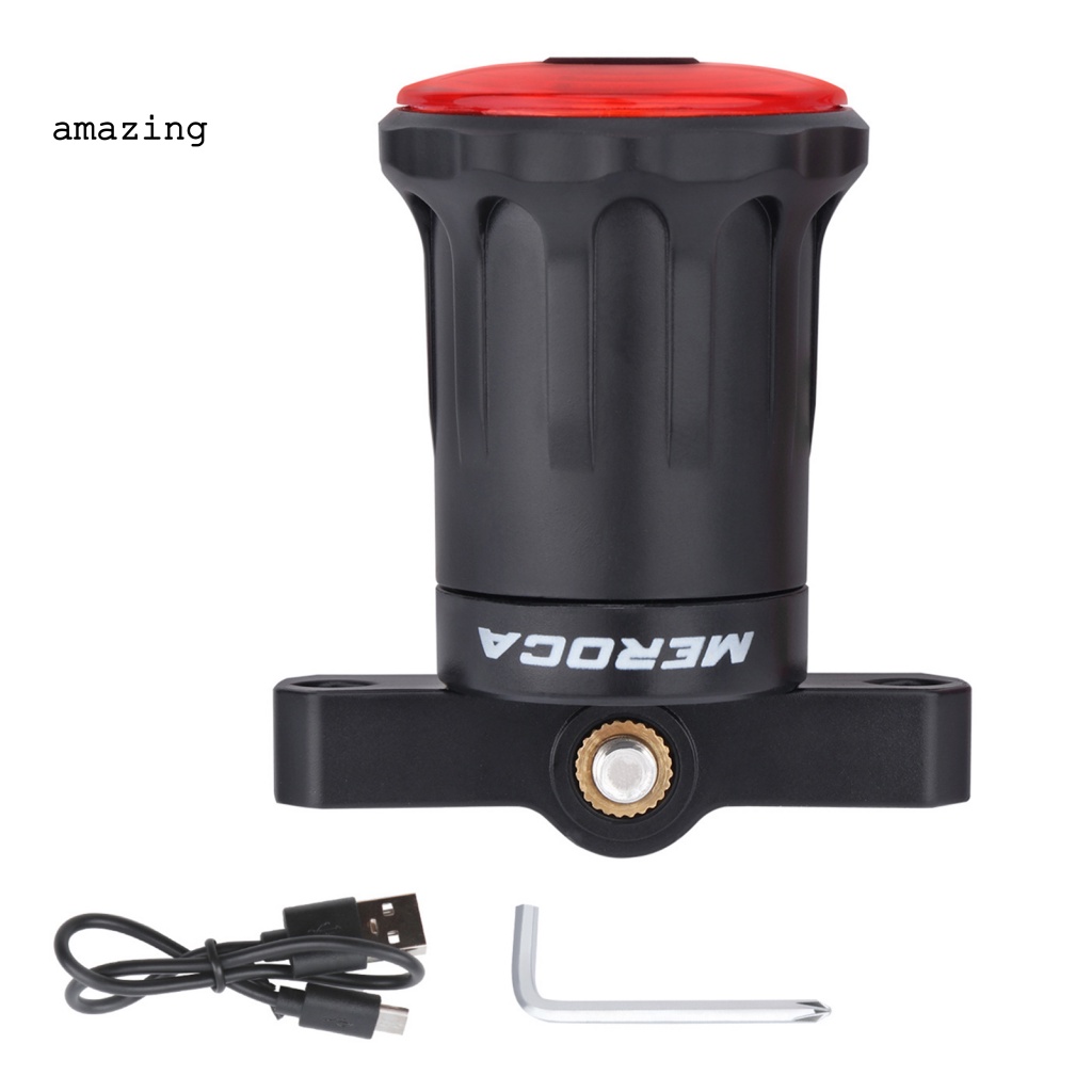 Đèn Gắn Đuôi Xe Đạp Sạc Cổng USB Chống Mài Mòn