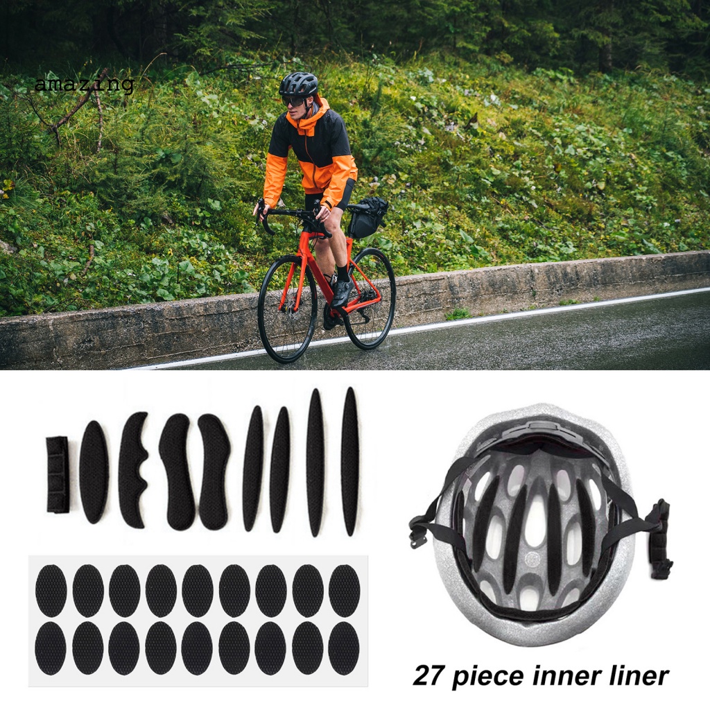 Set 27 Tấm Lót Mũ Bảo Hiểm Xe Máy Hấp Thụ Sốc Dễ Sử Dụng