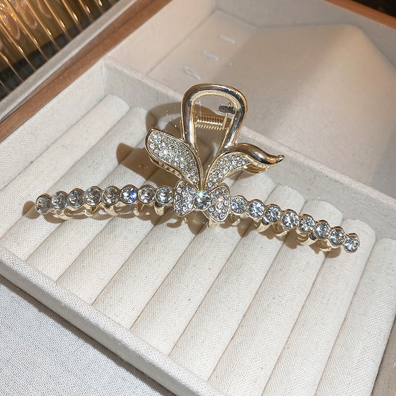 Kẹp Tóc Càng Cua Đính Đá zircon Cỡ Lớn Sang Trọng Cho Nữ