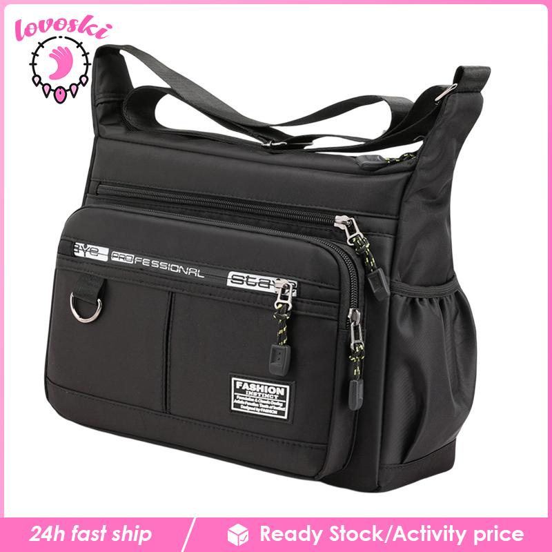 Túi Tote Nhiều Ngăn Có Khóa Kéo Thời Trang Cho Nam Và Nữ