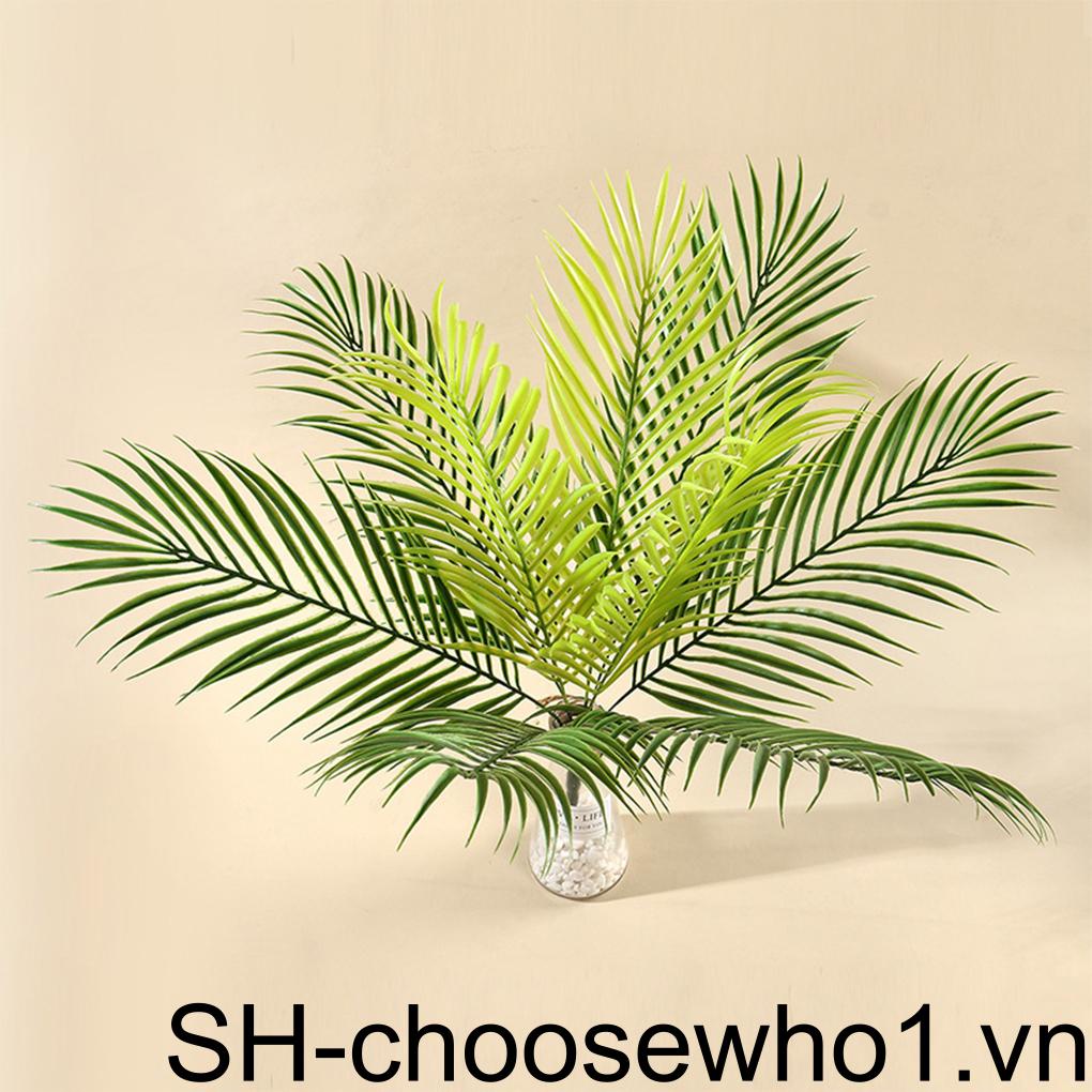 Set 2 Nhánh Lá Cọ Giả Bằng Nhựa Trang Trí Trong Nhà / Ngoài Trời / Tiệc Tùng