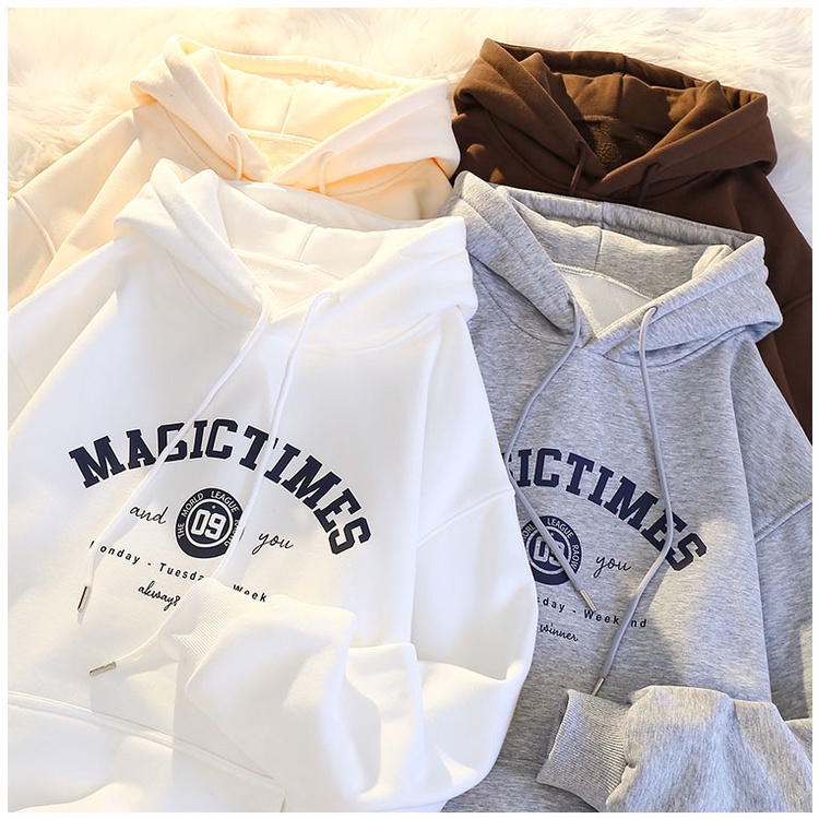 Áo Hoodies Phong Cách Hàn Quốc Plus Size S-3XL