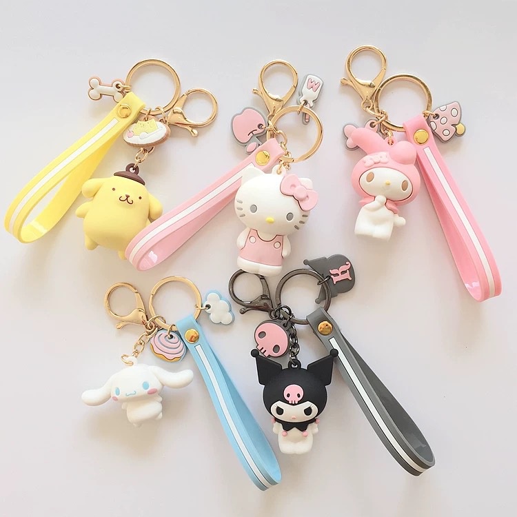 Sanrio Móc Chìa Khóa Hình Động Vật Hoạt Hình Đáng Yêu