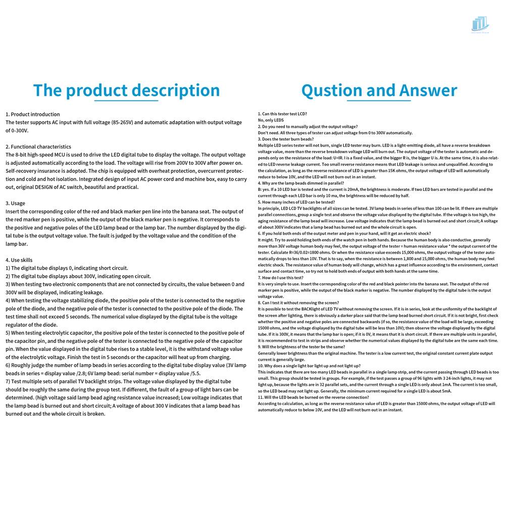 Dụng Cụ Kiểm Tra Đèn LED Nền TV Đa Năng Tiện Dụng