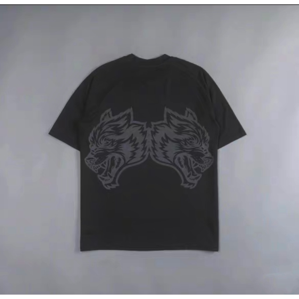 Áo Thun Cotton Ngắn Tay In Hình Đầu Sói Đôi DARCSPORT Ronnie Mỹ Cho Nam Nữ