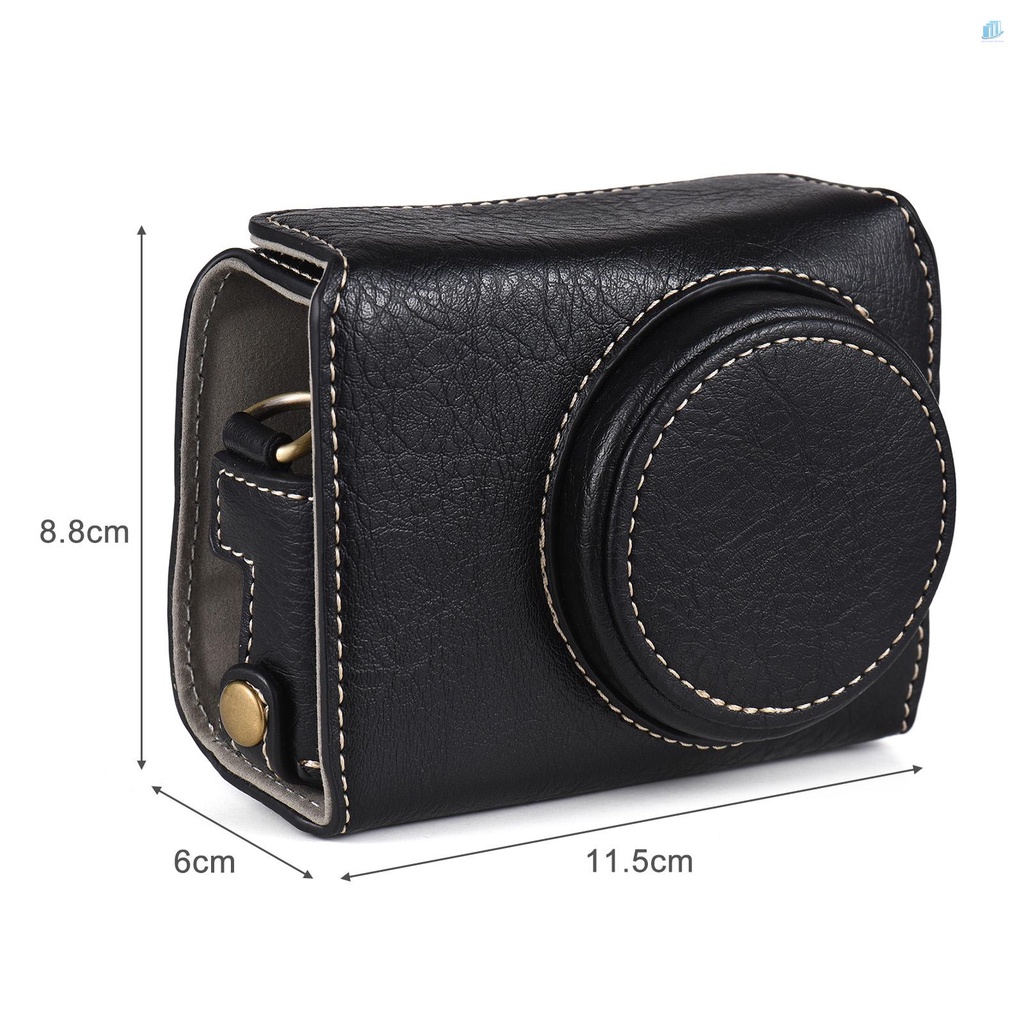 Túi Da Tổng Hợp Đựng Máy Ảnh Ricoh GR3 GR III / GR3X Kèm Dây Đeo Vai Tiện Dụng