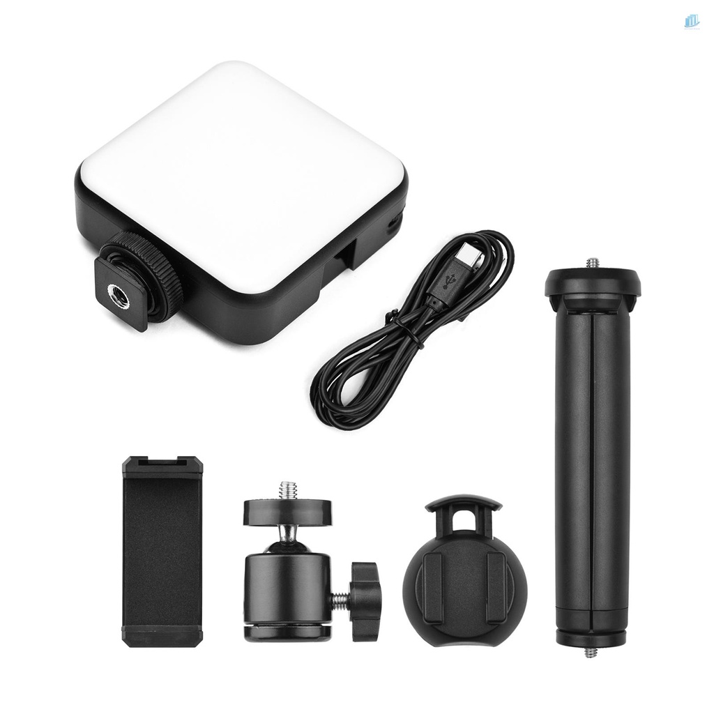 Bộ Đèn LED Video Thông Minh Andoer W64RGB CRI95 + 2500K-9000K 20 Hiệu Ứng Ánh Sáng Có Giá Đỡ Ba Chân Để Bàn Flexi