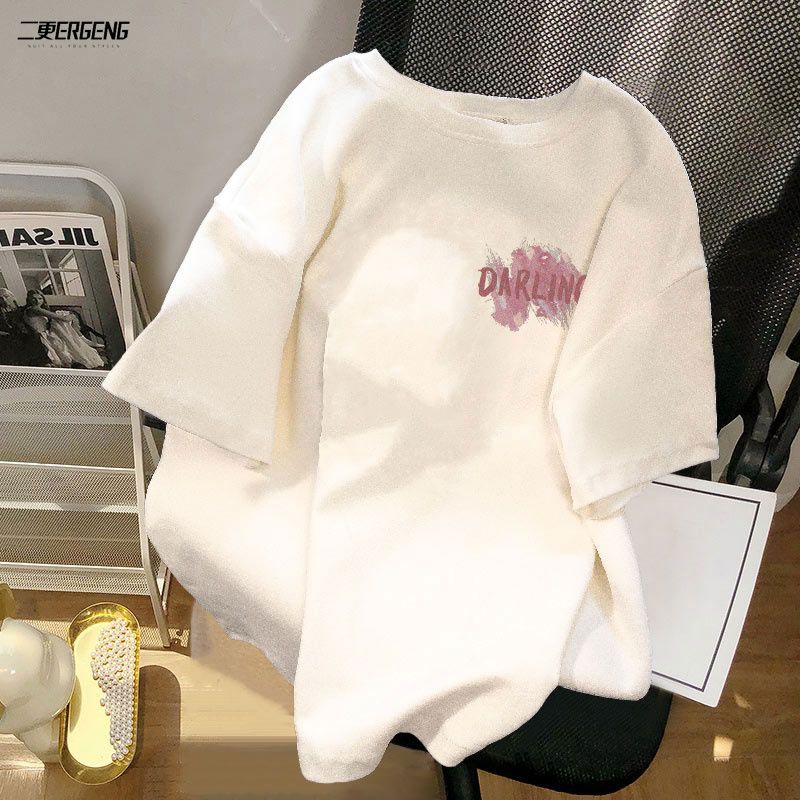 Áo thun PEWARN tay ngắn dáng rộng phong cách Hàn Quốc thời trang mùa hè cho nam và nữ