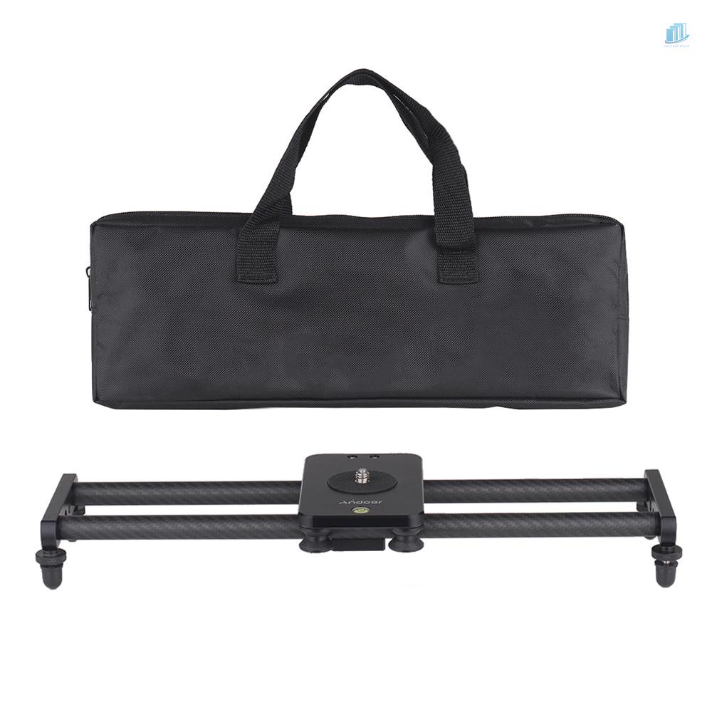 Thanh Trượt Ổn Định Máy Ảnh Andoer 40cm / 15inch Bằng Sợi Carbon Kèm Kẹp Điện Thoại Đầu Bi Mini Cho Máy Quay Phim DSLR