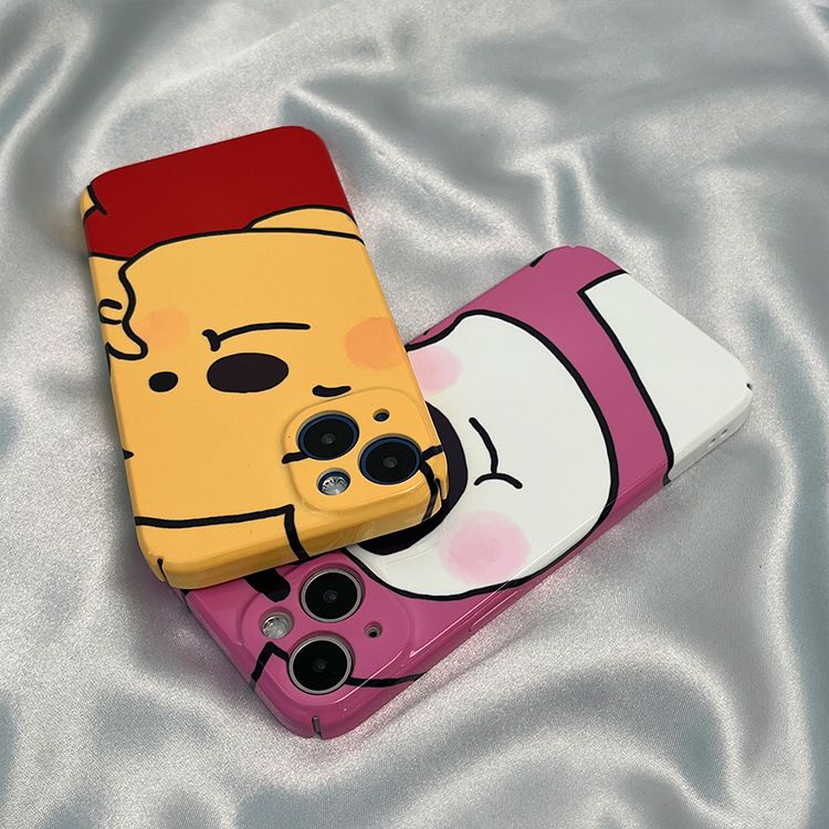 Ốp Điện Thoại Cứng In Hình Gấu / Dâu Tây Cho Iphone12 1378 / 11 xr14p xs