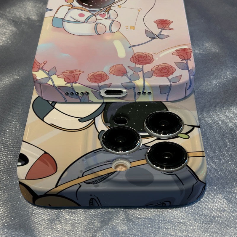 Ốp Điện Thoại Họa Tiết Hành Tinh / Hoa Hồng / Hành Tinh Cho iPhone 813prox 127 11 14max X7O6
