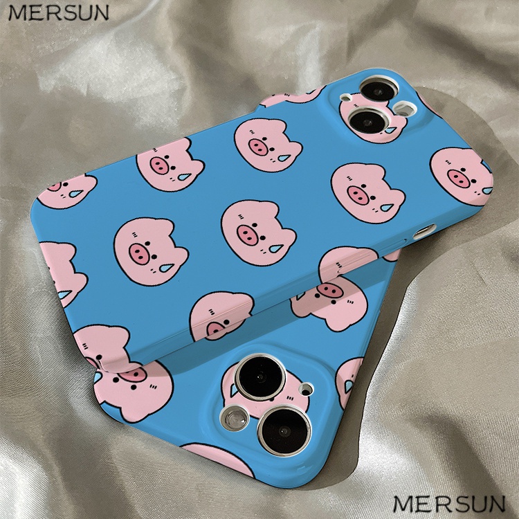 Ốp Điện Thoại Cứng Hình Heo Cho iphone14promax12p 13 Zhao Lusi 6T4C 11