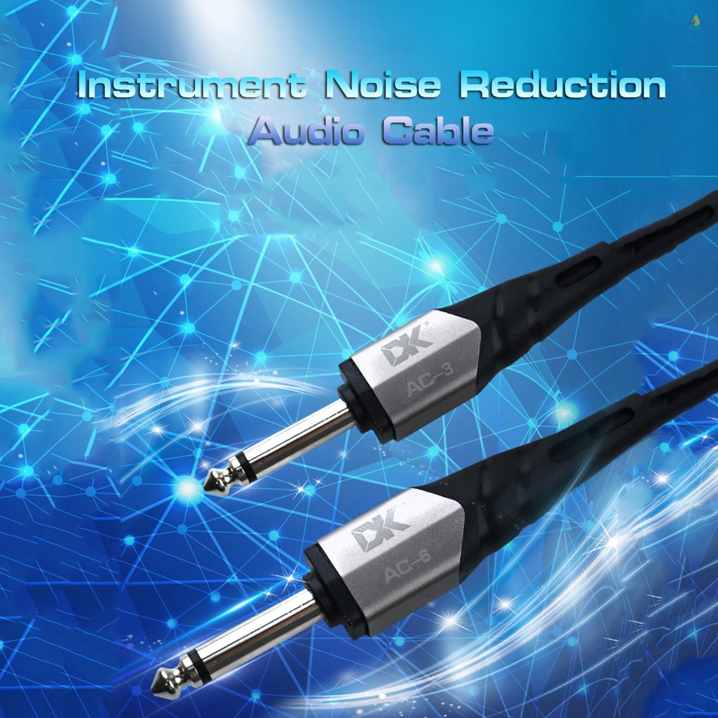 Dây Cáp Kết Nối Âm Thanh Giảm Tiếng Ồn 3.0M 10ft Jack Cắm 6.35mm Cho Đàn Guitar Điện