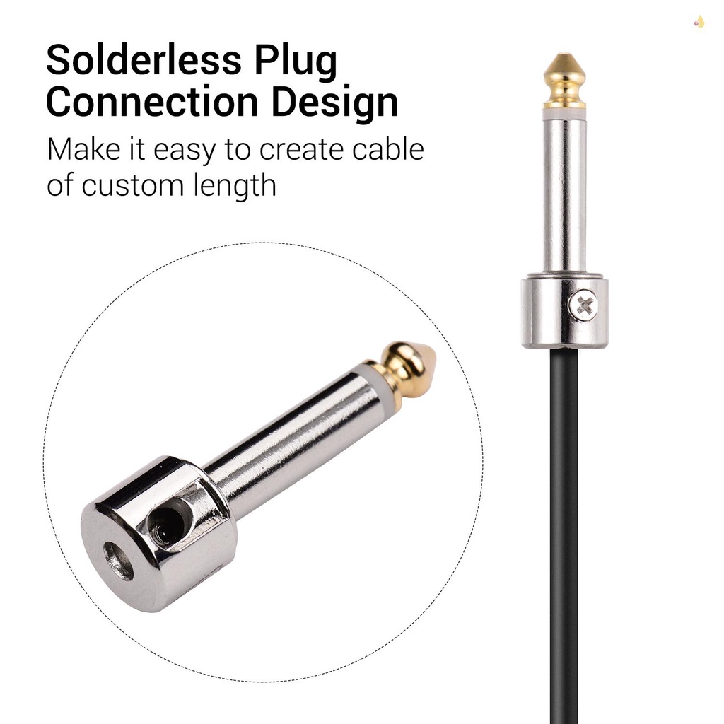 Bộ Dây Cáp Bàn Đạp Đàn Guitar Chuyên Nghiệp Không Hàn Kèm 10 Phích Cắm 3M Và Tuốc Nơ Vít Mini