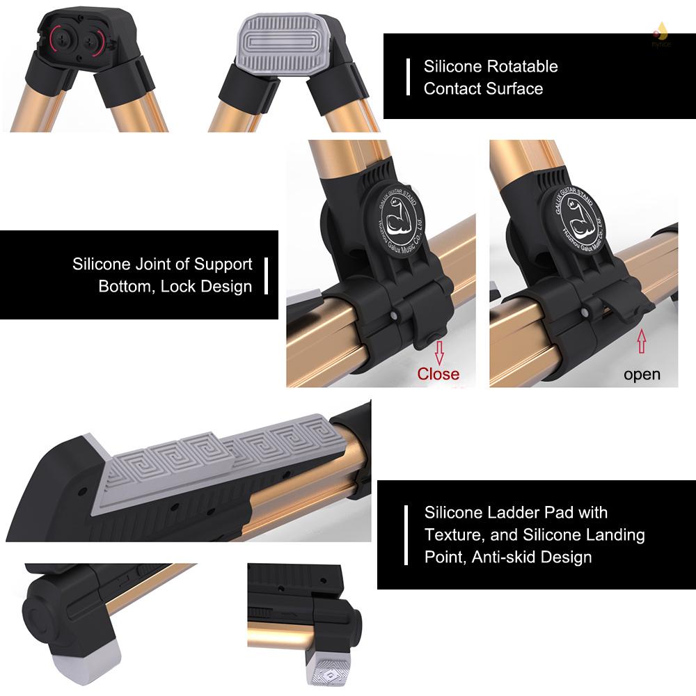 Giá Đỡ Đàn Guitar Chữ A Bằng Hợp Kim Nhôm Có Thể Điều Chỉnh Tiện Dụng