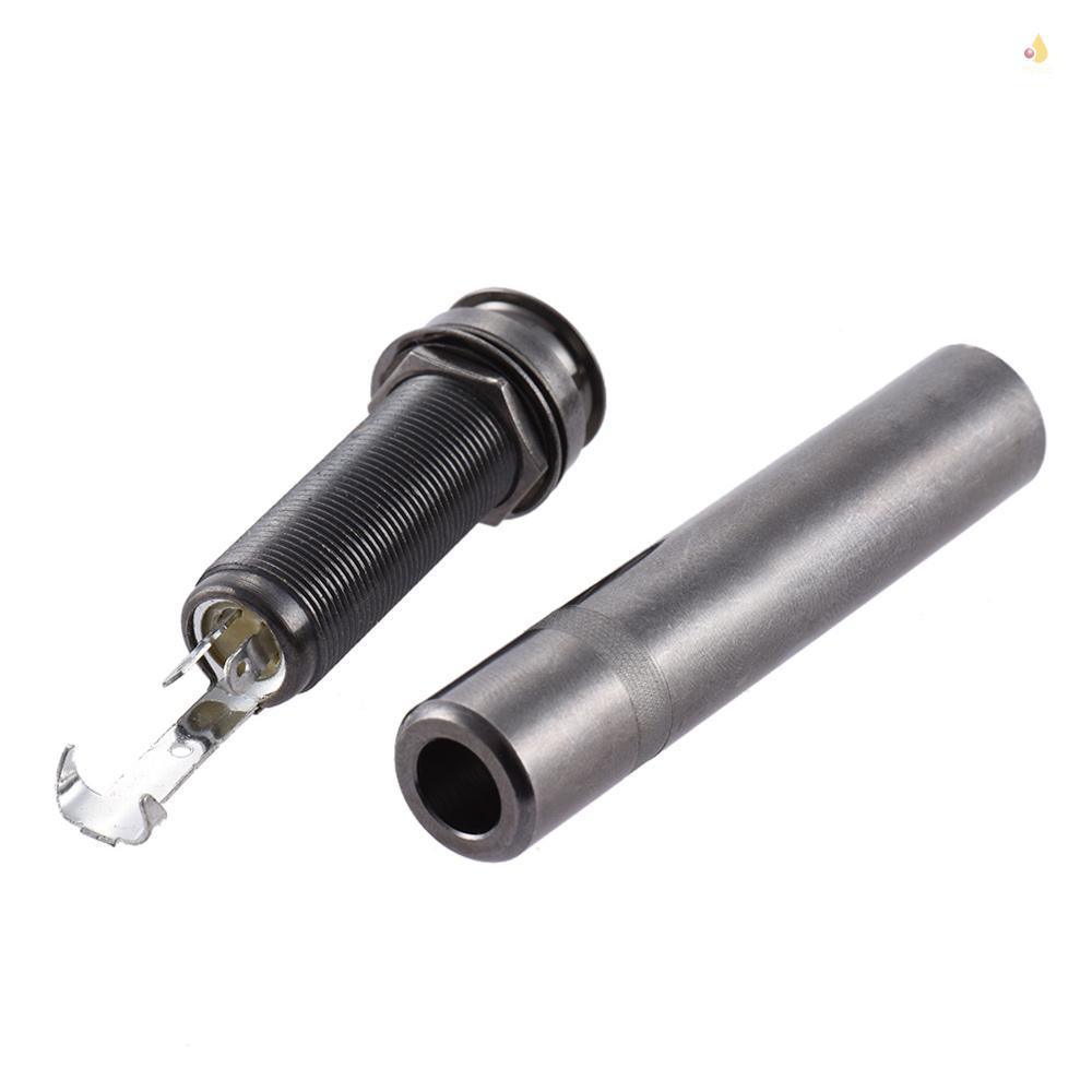 Ổ Cắm Đầu Ra Mono 65mm Bằng Đồng Thau Cho Đàn Guitar Điện Acoustic 6.35mm 1 / 4 Inch