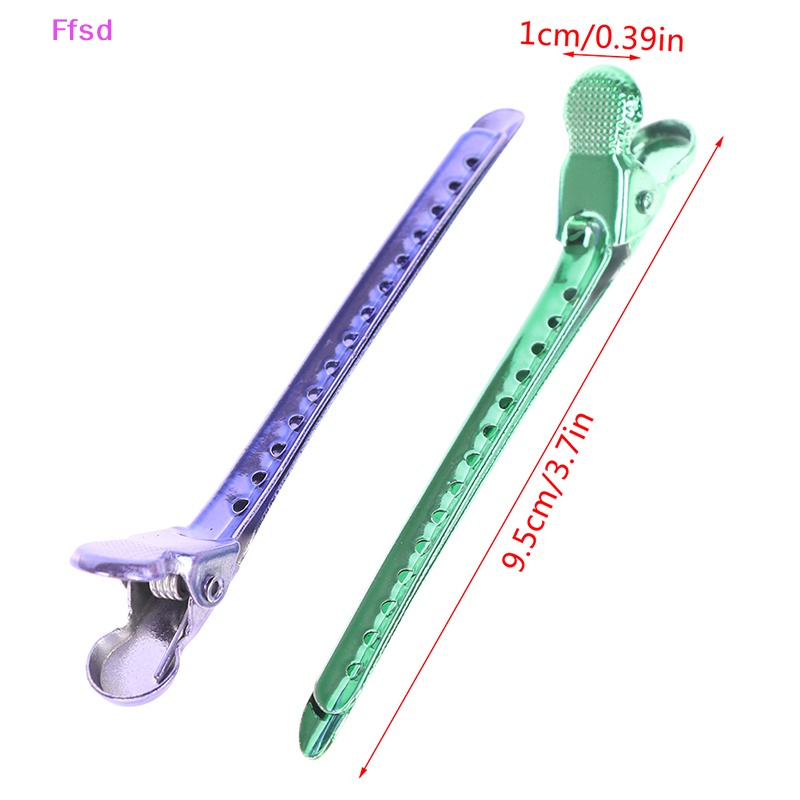 Bộ 6 Kẹp Tóc Mỏ Vịt Bằng Kim Loại Chuyên Dụng Cho Salon