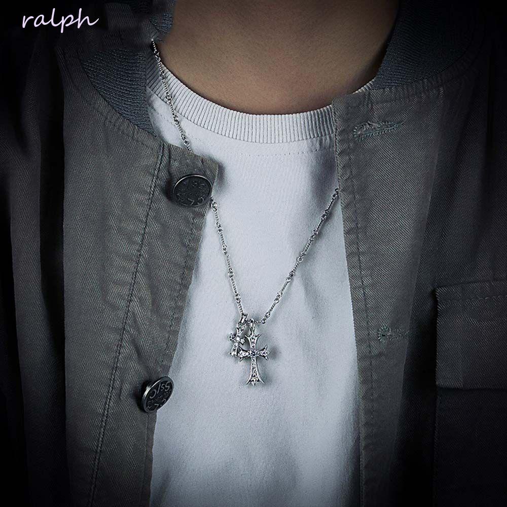 Vòng cổ Phong Cách Hip hop Retro Đơn Giản Cá Tính Cho Nam|Vòng cổ Dài Thiết Kế Xinh Xắn Thời Trang Cho Nữ|Vòng cổ Mặt Thánh Giá