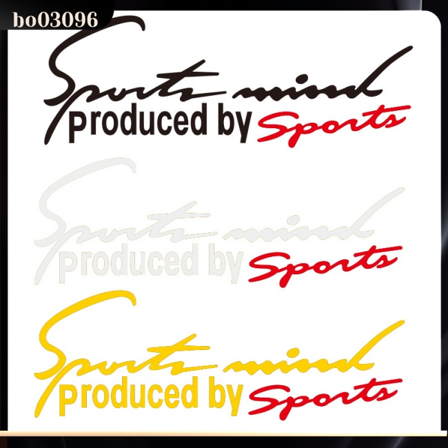 Miếng Dán Trang Trí Đèn Pha Xe Hơi Thể Thao In Chữ Made By Sports