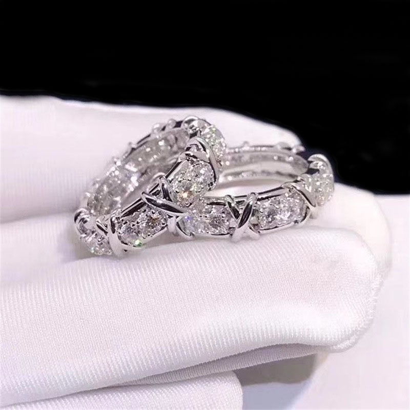 Nhẫn Mạ Vàng Đính Đá Zircon Sang Trọng Thời Trang