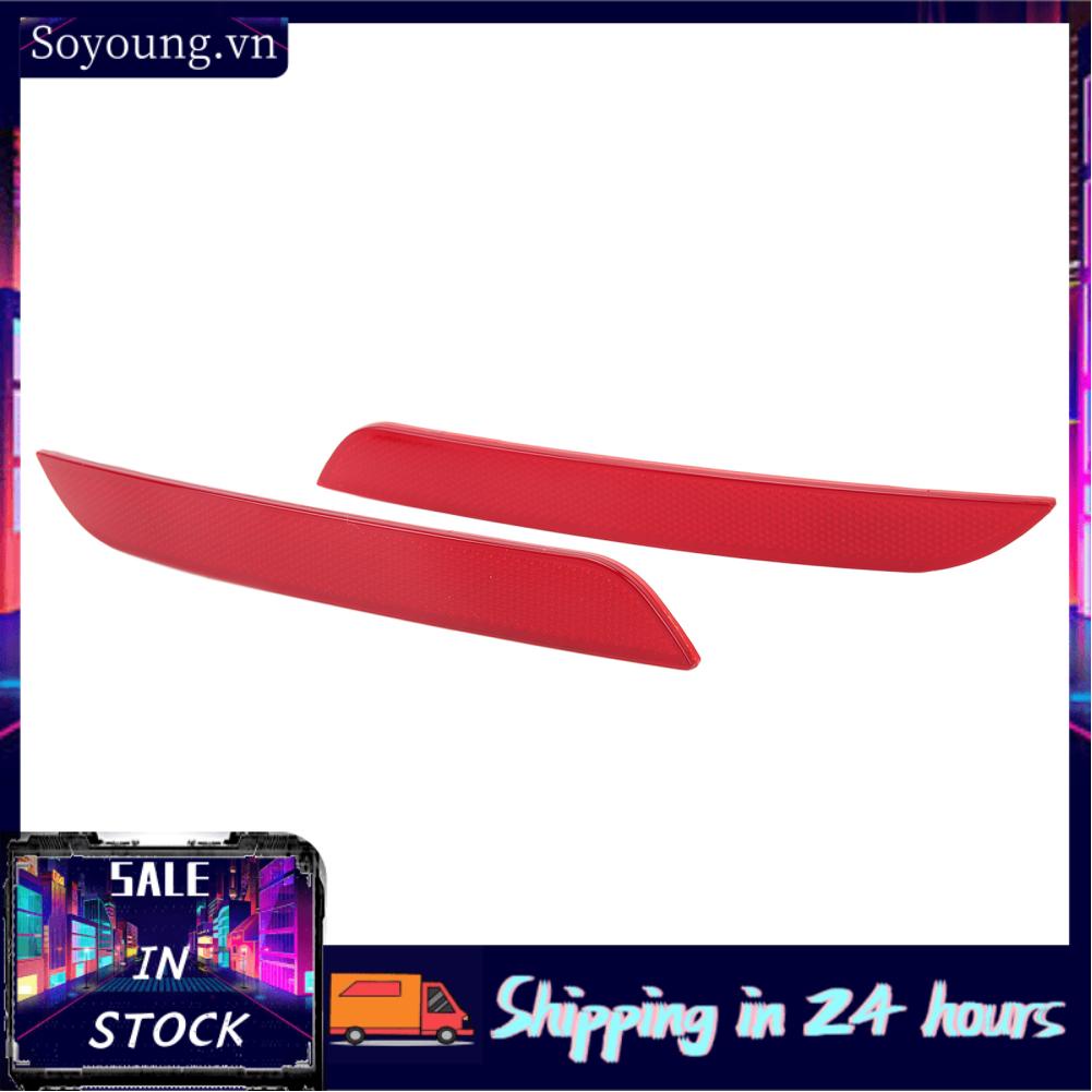 Soyoung Rear Bumper Reflector  OE Design Safe Warning Increased Visibility Long Service Life ABS 63147382233 2Pcs for 3 Series F30 Saloon 2011‑2015