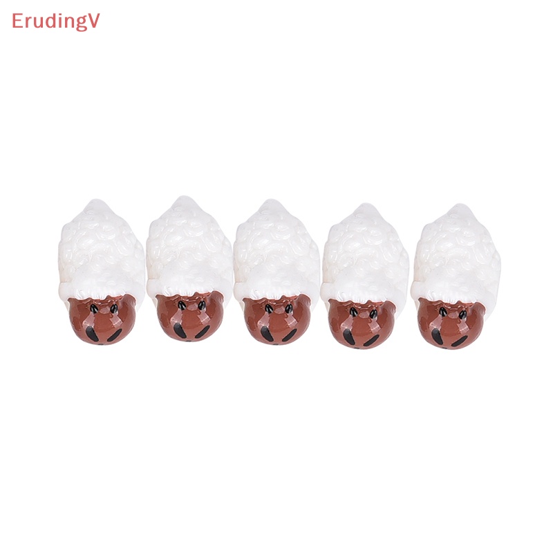 Set 5 Tượng Cừu Mini Trang Trí Vườn Thu Nhỏ DIY