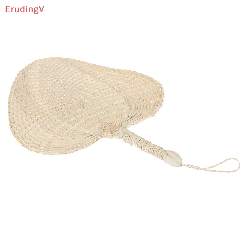 [ErudingV] 1 Quạt Dệt Tay Chống Muỗi Mùa Hè Bằng Rơm Thủ Công Hình Lá Cọ [Mới]