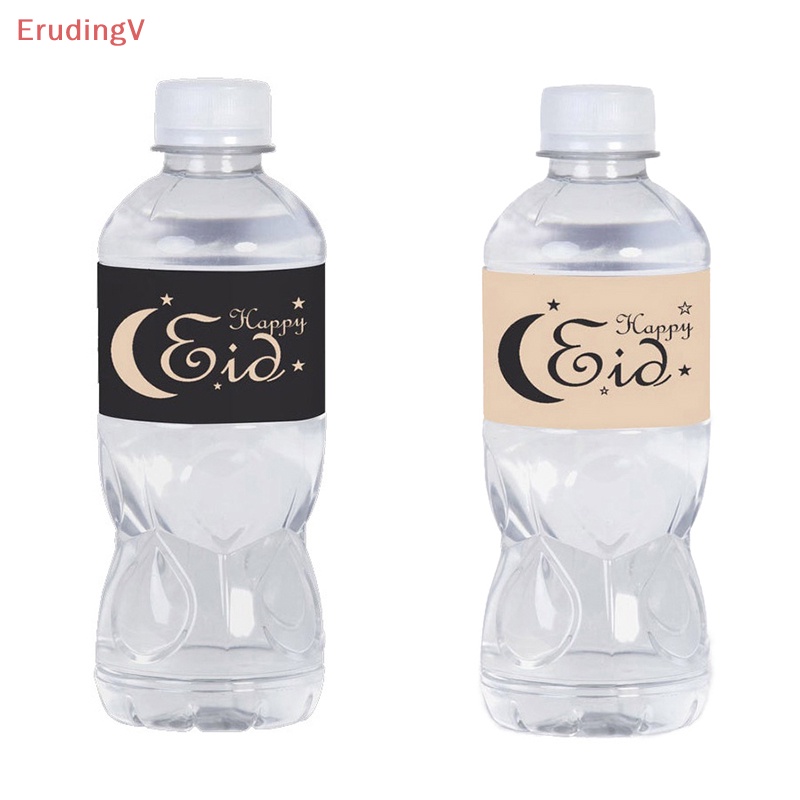 [ErudingV] Bộ 20 Miếng Dán Chai Nước Lễ Hội Ramadan Bằng Giấy EID MUBARAK