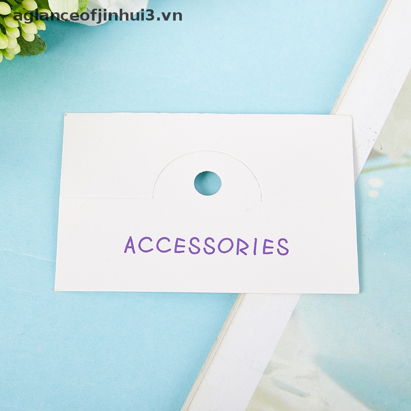 Set 50 Thẻ Giấy Kraft Dạng Kẹp Dễ Thương Dùng Để Trang Trí Túi Xách / Kẹp Tóc