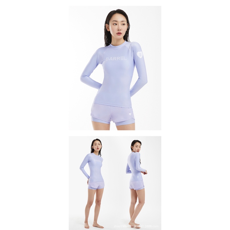 Áo Bơi Lướt Sóng Dài Tay Chống Nắng Mau Khô Thiết Kế Tách Rời Cho Nữ