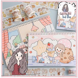 Sổ chiết washi tape size A5, B5, A4 dùng để lưu trữ stickers / washi tape tiện lợi
