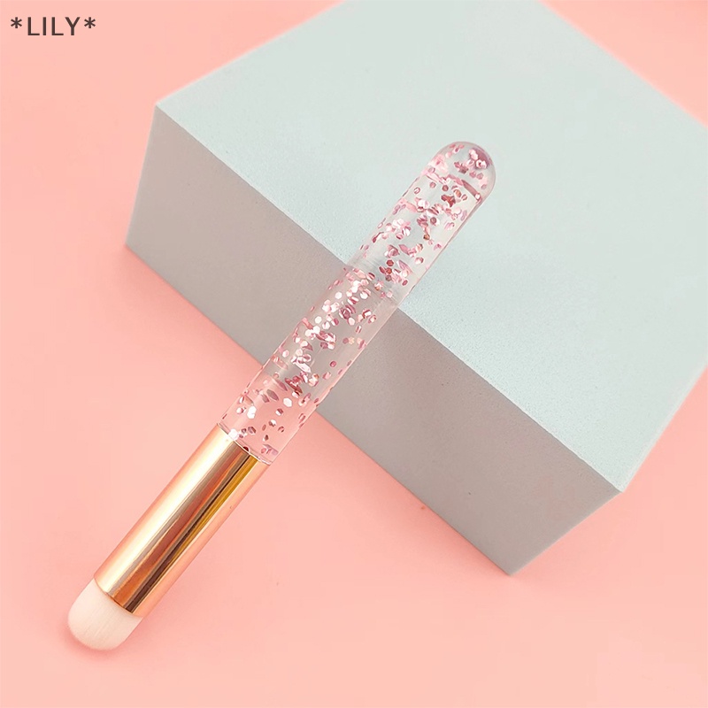 LILY Vòng đầu môi bàn chải trang điểm bàn chải son môi Smudge bàn chải mini Blush bàn chải uuu