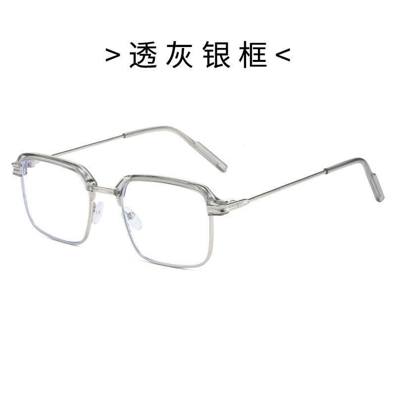 Kính Chống Nắng Nửa Gọng Màu Sắc Đơn Giản Phong Cách Retro Cho Nam