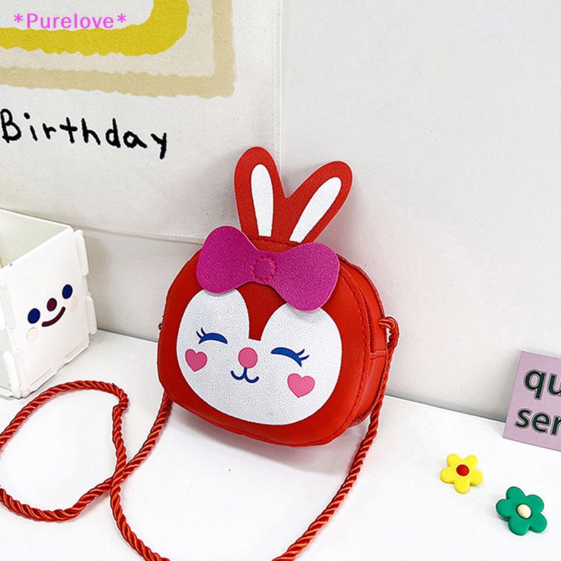 Túi Đeo Chéo Hình Thỏ Hoạt Hình Đáng Yêu Dành Cho Bé Gái Mới